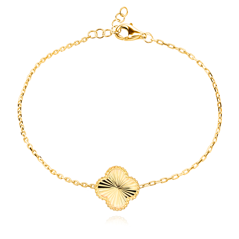 Arany karkötő Diamond Clover Arany karkötő Diamond Clover