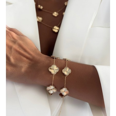 Arany karkötő Diamond Clover