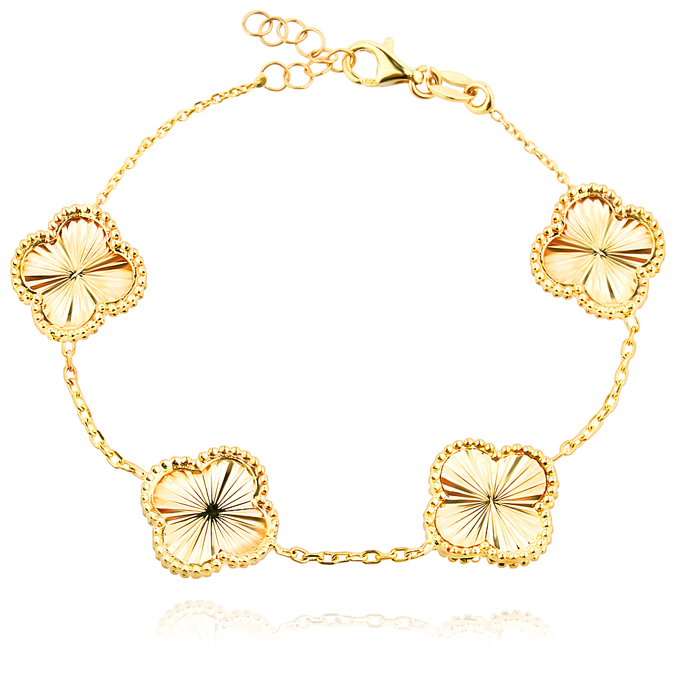 Arany karkötő Diamond Clover Arany karkötő Diamond Clover
