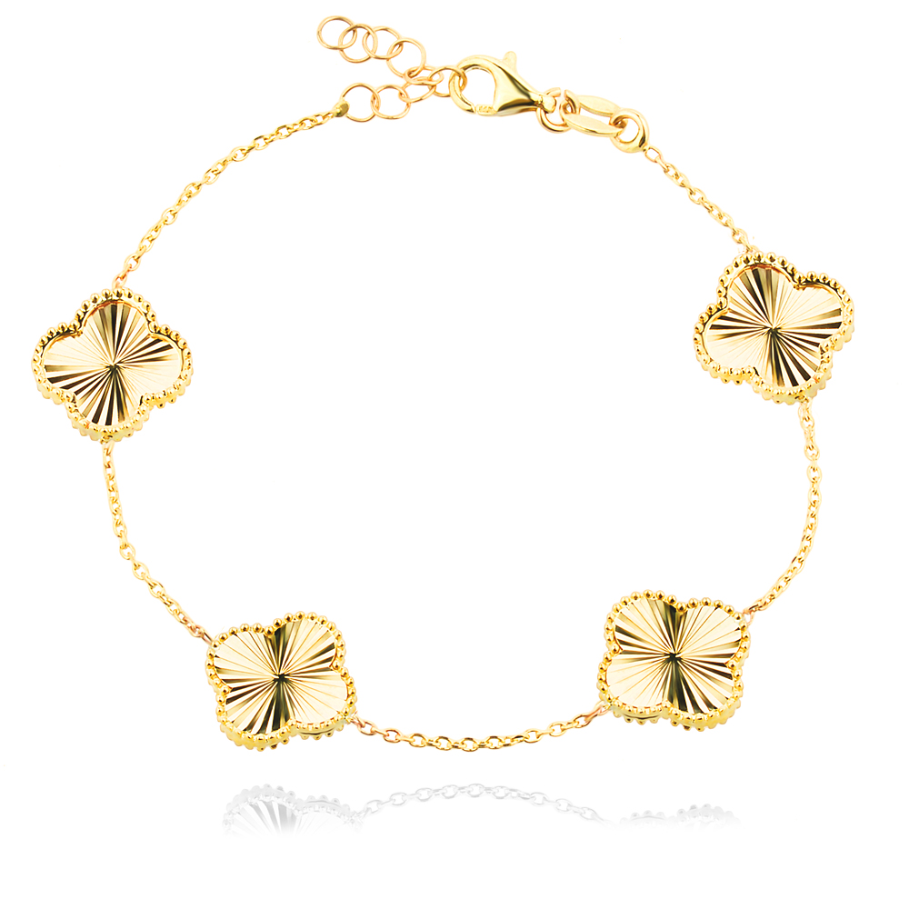 Arany karkötő Diamond Clover Arany karkötő Diamond Clover
