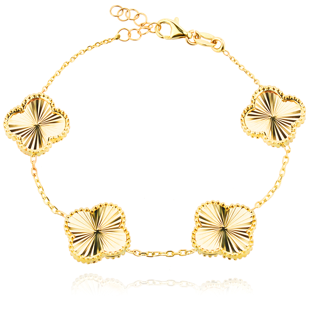 Arany karkötő Diamond Clover Arany karkötő Diamond Clover