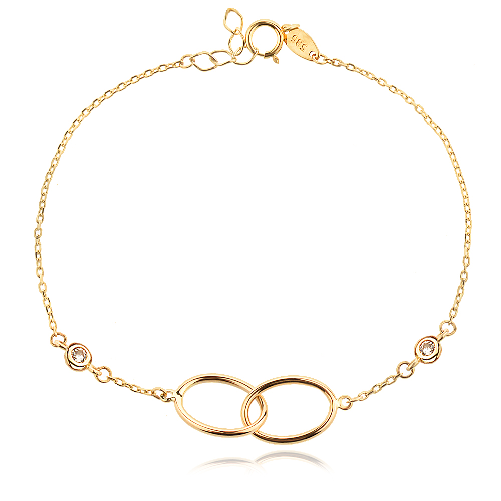 Arany karkötő Delicate Oval