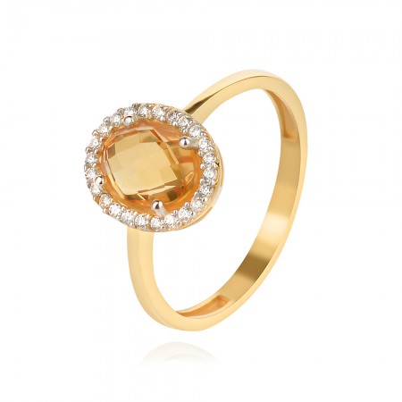 Arany gyűrű Citrine Arany gyűrű Citrine