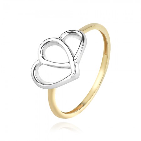 Arany gyűrű Double heart Arany gyűrű Double heart